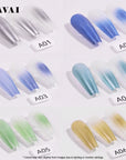 FAVAI Aurora Collection 12 Color Airbrush Gel Nail Kit with Cordless Airbrush Compressor – Combo Set