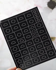 1 Blatt Airbrush French Nail Art Schablone / 1 Stück