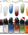 FAVAI 6 Farben Airbrush Gel Nagellack Air Gel Set - Weihnachtskollektion 6*15ml