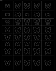 32 Hojas de Esténcil para Arte de Uñas Francesas de Aerógrafo – Estilo A+B+C 32 PCS
