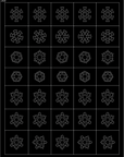 32 Hojas de Esténcil para Arte de Uñas Francesas de Aerógrafo – Estilo A+B+C 32 PCS