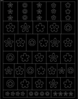 32 Hojas de Esténcil para Arte de Uñas Francesas de Aerógrafo – Estilo A+B+C 32 PCS