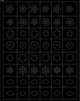32 Hojas de Esténcil para Arte de Uñas Francesas de Aerógrafo – Estilo A+B+C 32 PCS