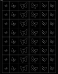 32 Hojas de Esténcil para Arte de Uñas Francesas de Aerógrafo – Estilo A+B+C 32 PCS