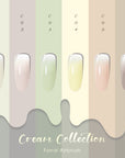 FAVAI 6 Colors Airbrush Gel Nail Polish Air Gel Set - Cream Collection (