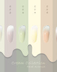 FAVAI 6 Colors Airbrush Gel Nail Polish Air Gel Set - Cream Collection (