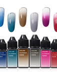 FAVAI 6 Colors Airbrush Gel Nail Polish Air Gel Set - Fall & Winter Collection (