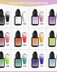 FAVAI Hot 12 Colors Airbrush Gel Nail Polish Air Gel Set - Spring Summer Collection 12*10ml