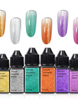 FAVAI 6 Colors Airbrush Gel Nail Polish Air Gel Set - Galaxy Collection (