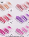 FAVAI 36 Colors Airbrush Gel Nail Air Gel Set - Combo Hot-12+Ice+Aurora Collection 3 Packs 12*10ml