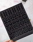 1 Blatt Airbrush French Nail Art Schablone / 1 Stück
