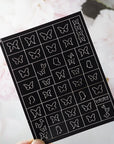 1 Blatt Airbrush French Nail Art Schablone / 1 Stück