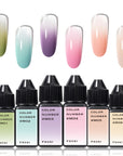 FAVAI 6 Farben Airbrush-Gel-Nagellack-Set – Macaron-Kollektion (
