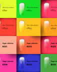 FAVAI Selección 24 Colores Esmalte de Uñas en Gel Aerógrafo Set de Gel Aire - Colección Caliente 24*10ml