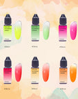 FAVAI 6 Colors Airbrush Gel Nail Polish Air Gel Set - Neon Collection (