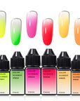 FAVAI 6 Colors Airbrush Gel Nail Polish Air Gel Set - Neon Collection (