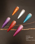 FAVAI 6 Colors Airbrush Gel Nail Polish Kit Galaxy Collection 6*15ml