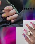 Favai Airbrush Neon Gel Nail Polish Set 6 Neon colors Collection (