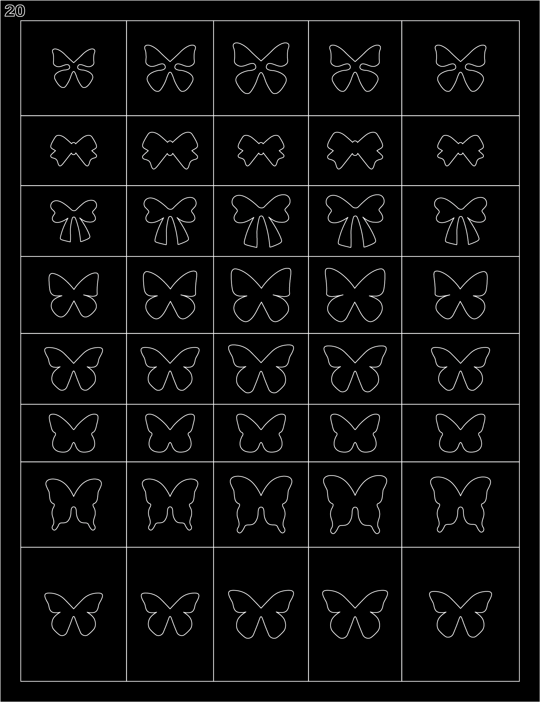 32 Hojas de Esténcil para Arte de Uñas Francesas de Aerógrafo – Estilo A+B+C 32 PCS