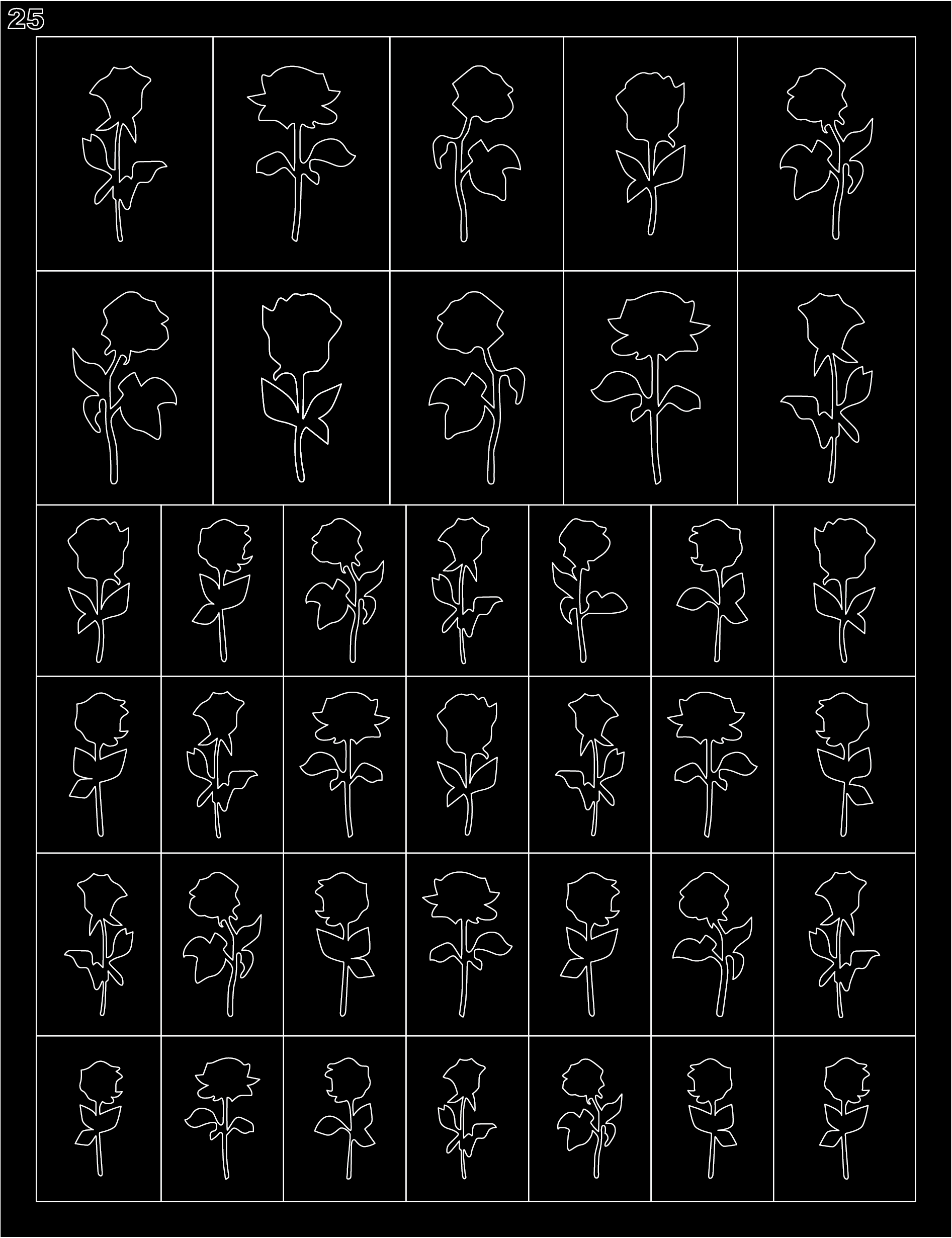 32 Hojas de Esténcil para Arte de Uñas Francesas de Aerógrafo – Estilo A+B+C 32 PCS