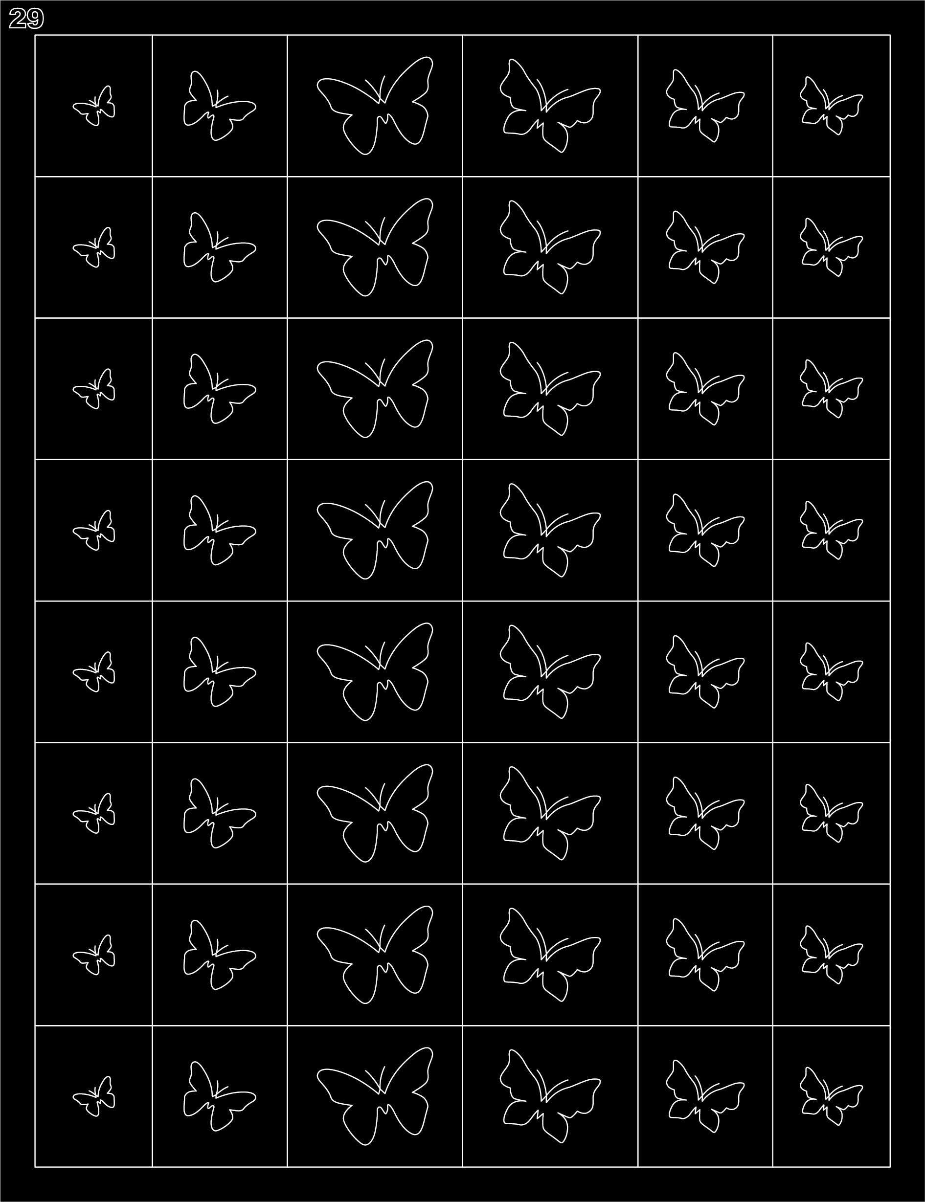 32 Hojas de Esténcil para Arte de Uñas Francesas de Aerógrafo – Estilo A+B+C 32 PCS