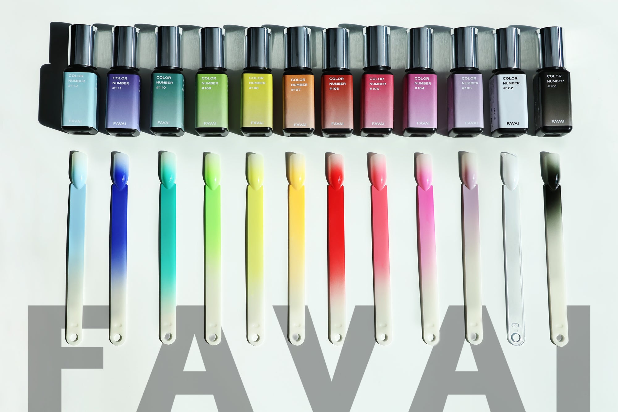 FAVAI The Signature HOT-12 Collection Airbrush Gel Nail Polish Air Gel Set 12*15ml