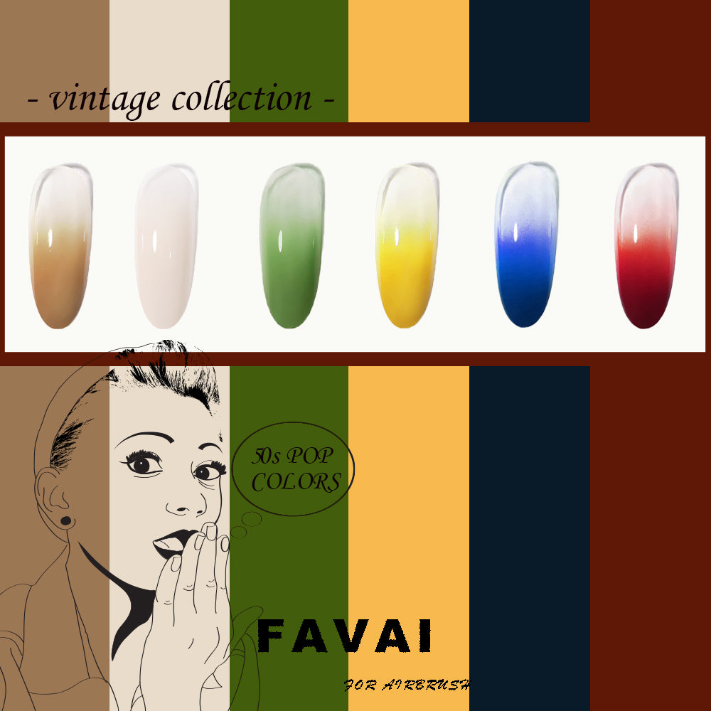 FAVAI Selection 24 Colors Airbrush Gel Nail Polish Air Gel Set - Hot Collection 24*10ml