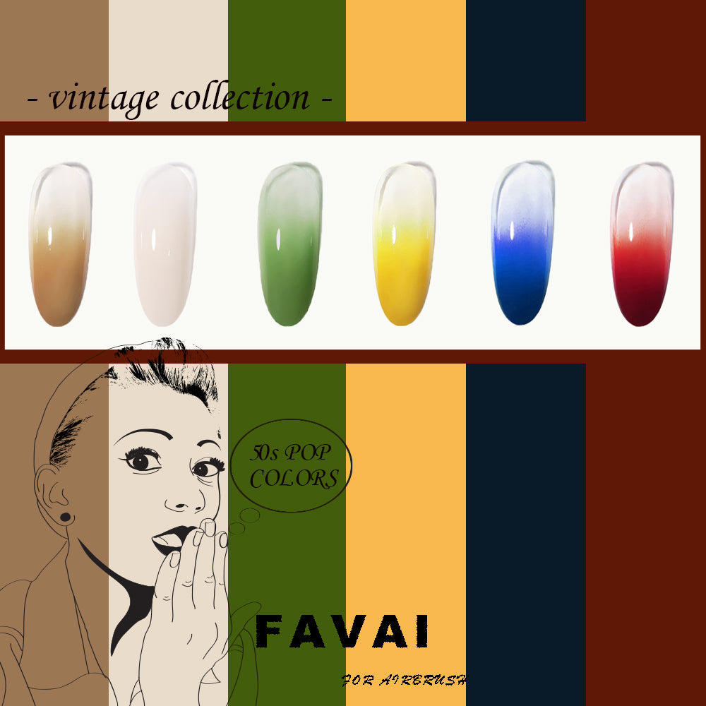 FAVAI airbrush gel nail polish💅🏻 12 colors for Airbrush nail arts🎨   #favaiairbrush #favaiairbrushnails…