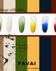 FAVAI 6 Colors Airbrush Gel Nail Polish Set - Vintage Collection (