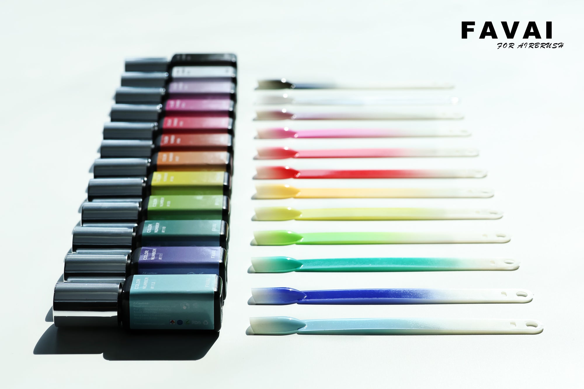 FAVAI The Signature HOT-12 Collection Airbrush Gel Nail Polish Air Gel Set 12*15ml