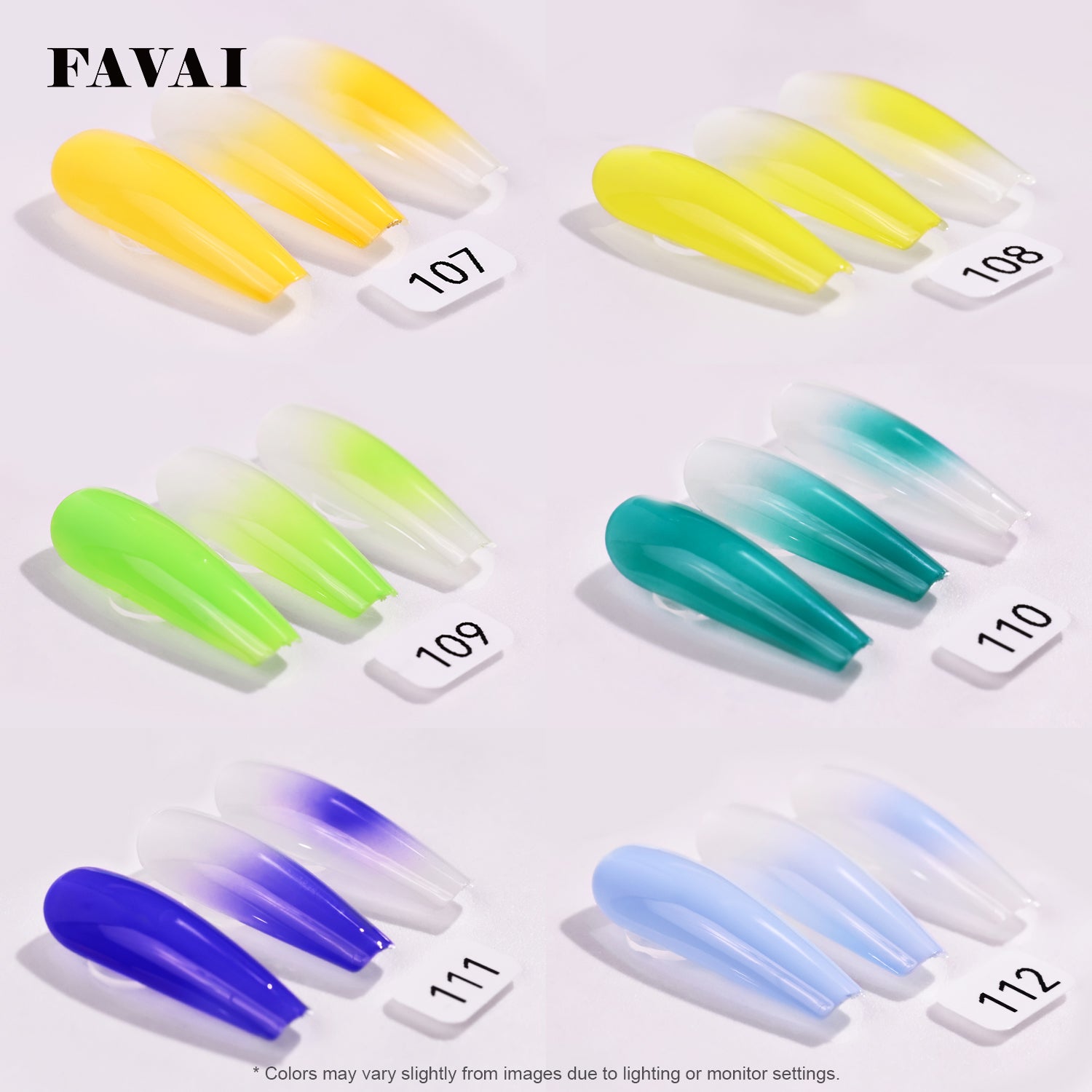 FAVAI HOT 12-Color Airbrush Gel Nail Kit with Cordless Airbrush Compressor – Combo Set