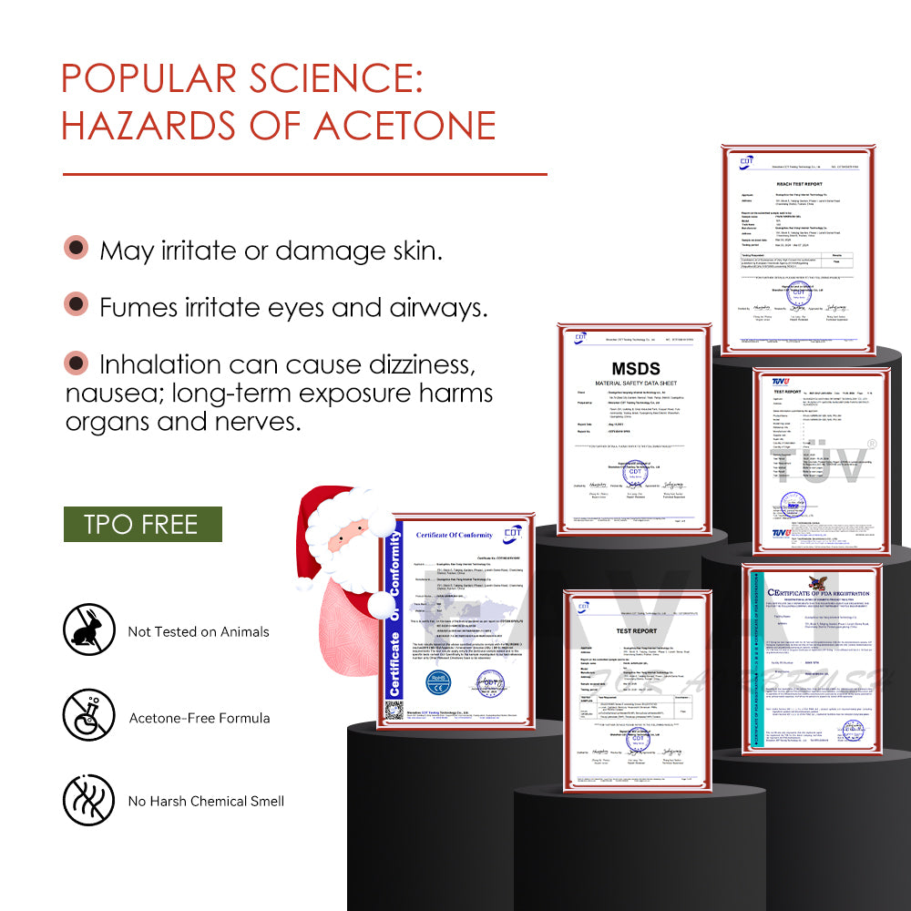 FAVAI 6 Farben Airbrush Gel Nagellack Air Gel Set - Weihnachtskollektion 6*15ml