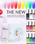 FAVAI Hot-12 Airbrush Gel Polish + Professioneller Reiniger Combo