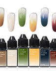 FAVAI 6 Colors Airbrush Gel Nail Polish Air Gel Set - Vintage Collection (