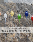 FAVAI 6 Colors Airbrush Gel Nail Polish Set - Vintage Collection (
